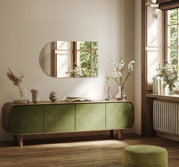 Bogen spiegel 45x80 cm