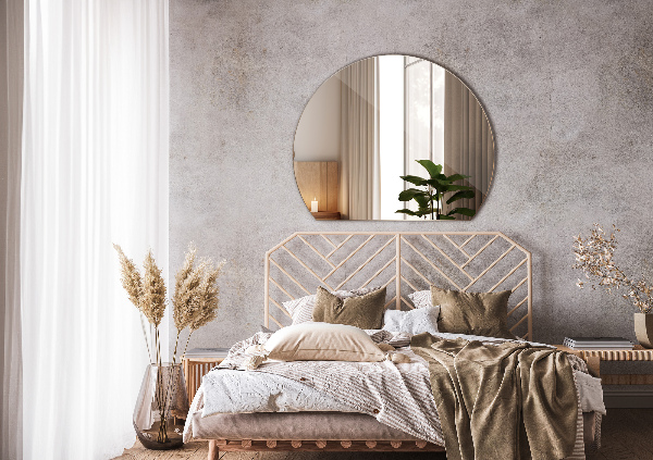 Spiegel rund abgeschnitten 63x70 cm