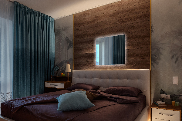 Badezimmer spiegel rechteckiger mit licht 50x50 cm