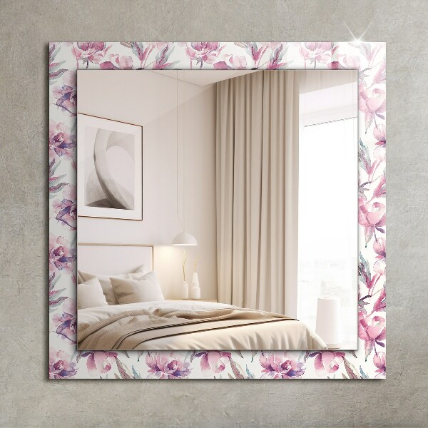 Spiegel ornamente Lila florale Muster