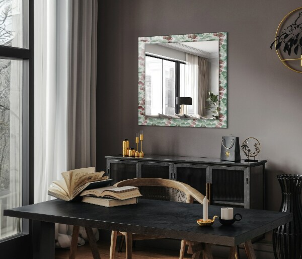 Spiegel mit ornamenten Aquarellierte Blätter