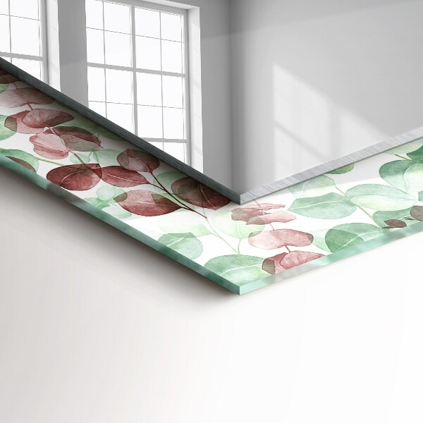 Spiegel mit ornamenten Aquarellierte Blätter