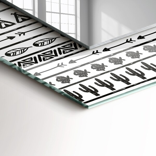 Spiegel ornamente Kaktus-Tipi-Pfeile