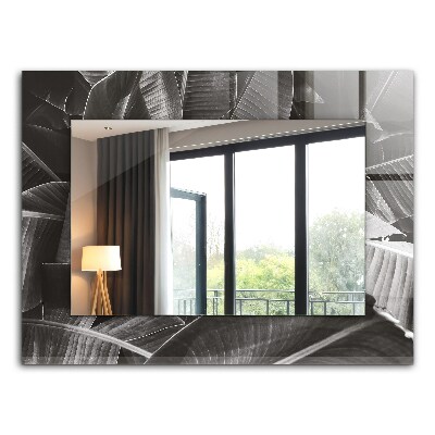 Bedruckte spiegel Bananenblätter