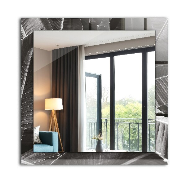 Bedruckte spiegel Bananenblätter