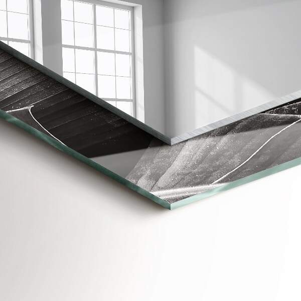 Bedruckte spiegel Bananenblätter