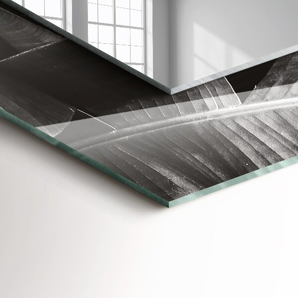 Bedruckte spiegel Bananenblätter