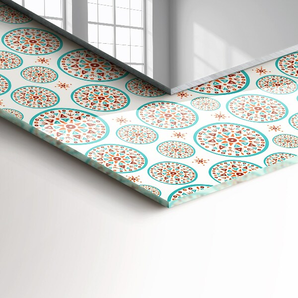 Dekorativer spiegel Buntes Kreismuster