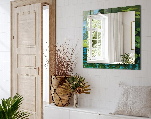 Dekorativer spiegel Seerosen Teich