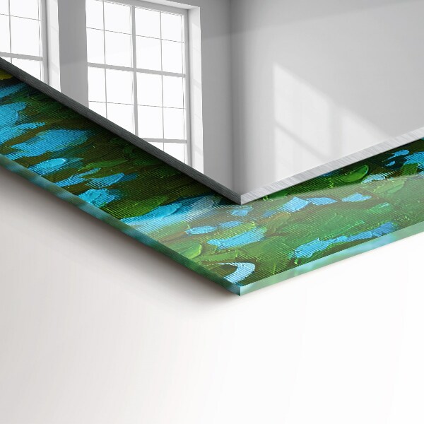 Dekorativer spiegel Seerosen Teich