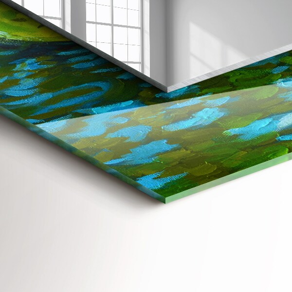 Dekorativer spiegel Seerosen Teich