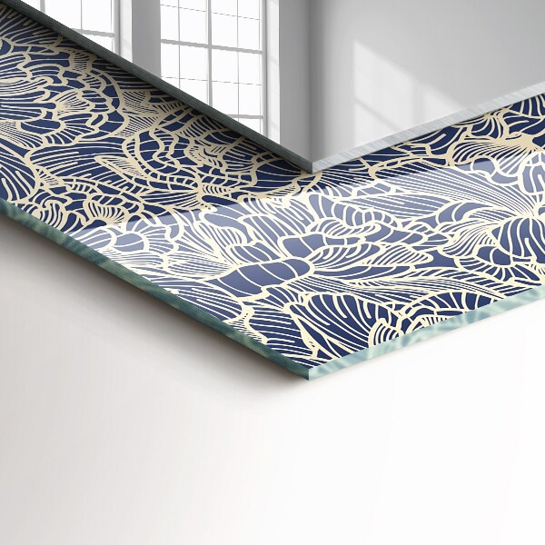 Spiegel mit zierrahmen Florales Stoffmuster