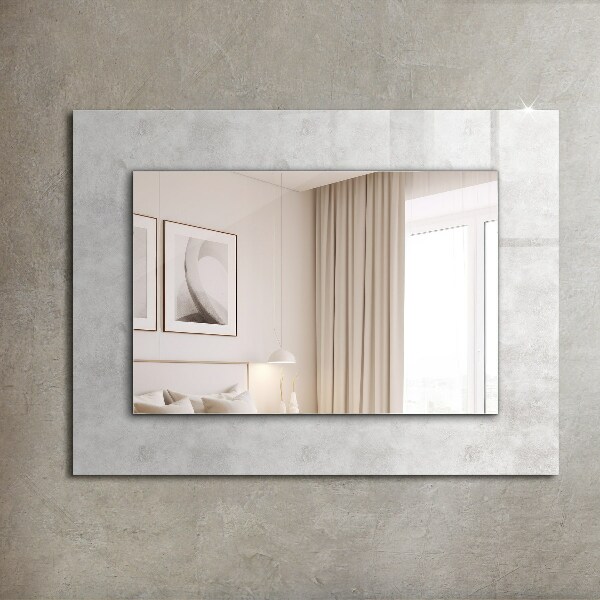 Spiegel mit ornamenten Graues Texturmuster