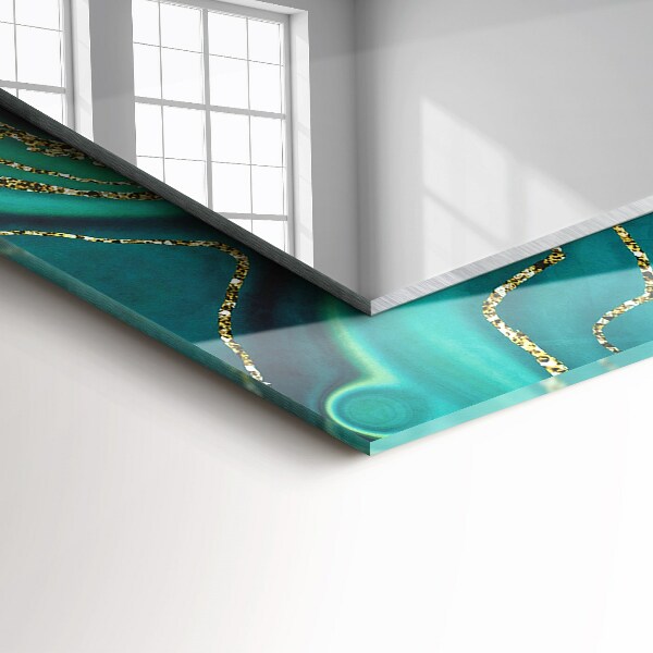 Spiegel mit ornamenten Abstrakte grüne Textur