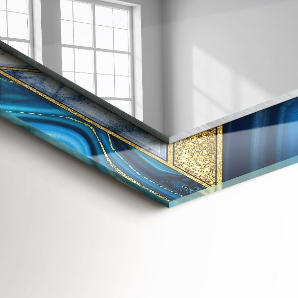 Bedruckte spiegel Abstraktes geometrisches Mosaik