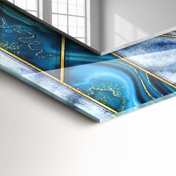 Bedruckte spiegel Abstraktes geometrisches Mosaik