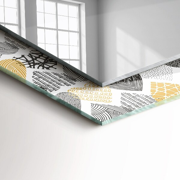 Spiegel mit aufdruck Bunte Herzen