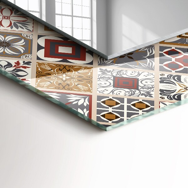 Spiegel ornament Farbige Kachelmuster