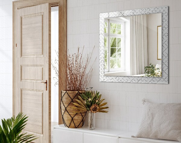 Bedruckter spiegel Schachbrettmuster mit Linien