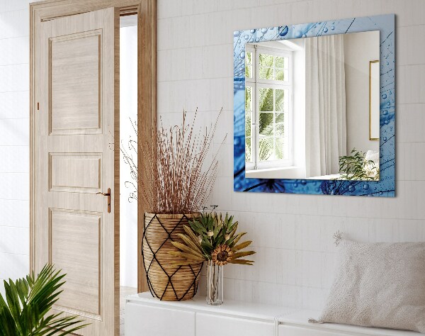 Spiegel mit motivdruck Tropfen auf Gebläse