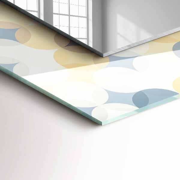 Spiegel mit ornamenten Farbige kreisförmige Muster