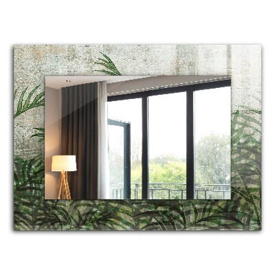 Spiegel ornament Grüne Farnblätter