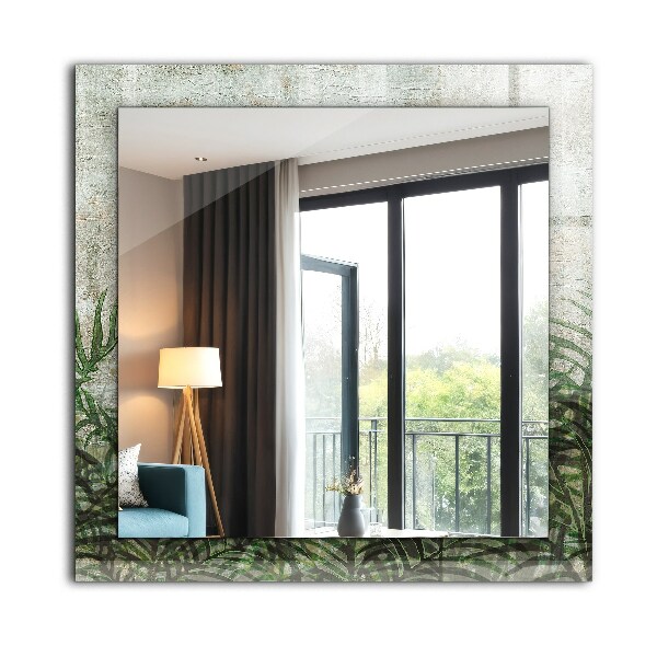 Spiegel ornament Grüne Farnblätter