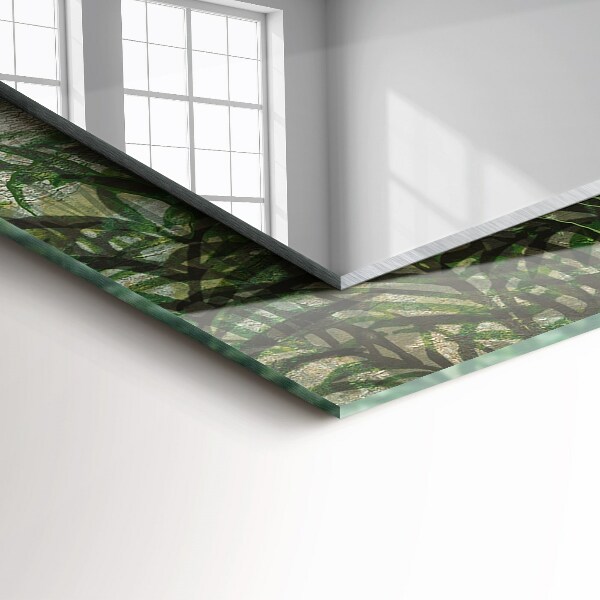 Spiegel ornament Grüne Farnblätter