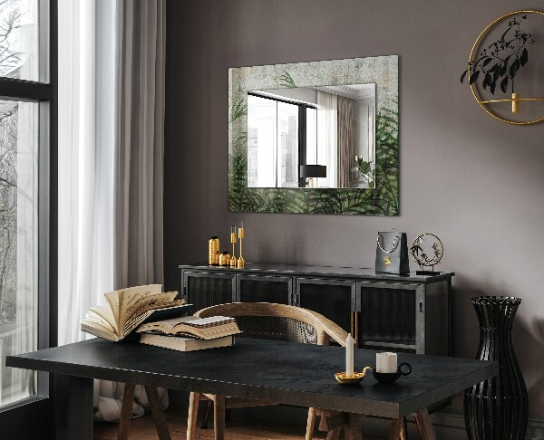 Spiegel ornament Grüne Farnblätter