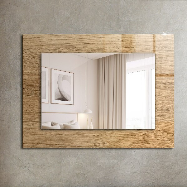 Spiegel mit ornamenten Holz mit Textur