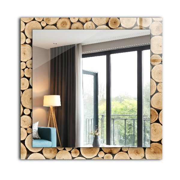 Spiegel ornamente Querschnitte von Baumstämmen