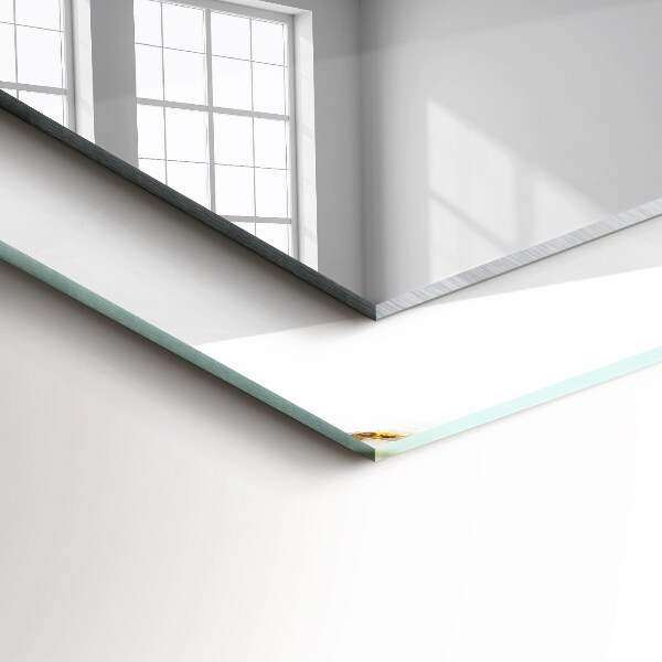 Dekorativer spiegel Weißes Marmormuster