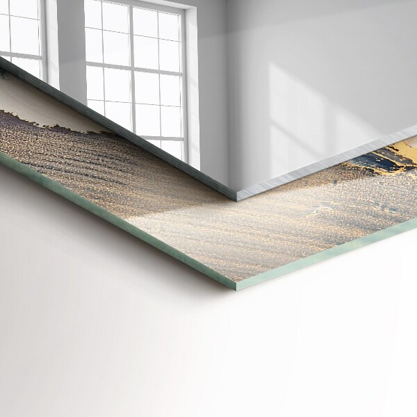 Spiegel mit zierrahmen Abstrakte Kunst blau