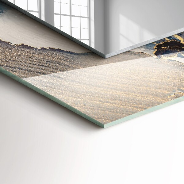 Spiegel mit zierrahmen Abstrakte Kunst blau