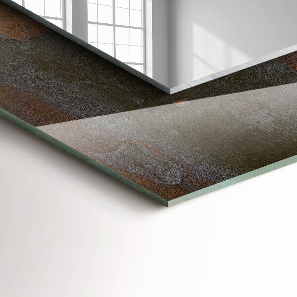 Bedruckte spiegel Modisches verrostetes Metall