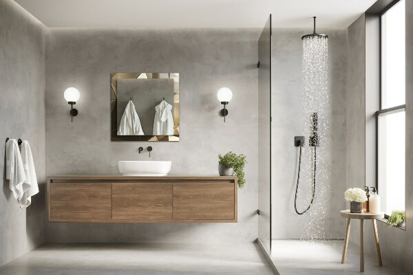 Spiegel mit aufdruck Geometrische Formen