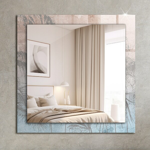 Dekorative spiegel Pastellfarbene Pflanzen