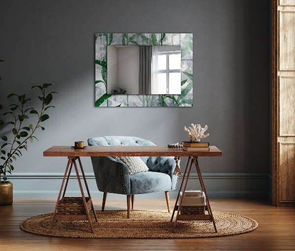 Spiegel ornament Grüne Blätter Pflanzen