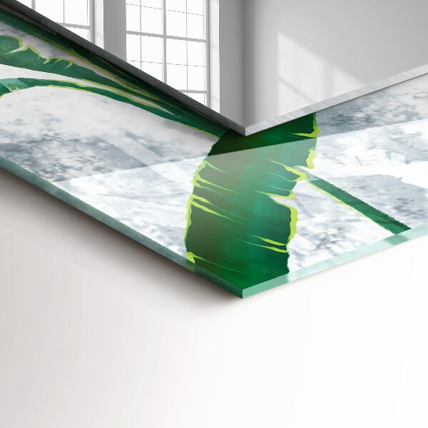 Spiegel ornament Grüne Blätter Pflanzen