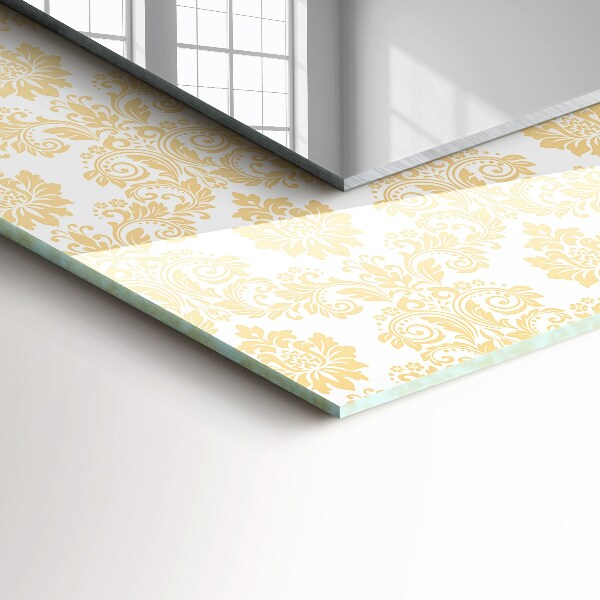 Spiegel ornamente Gelbe Ornamente