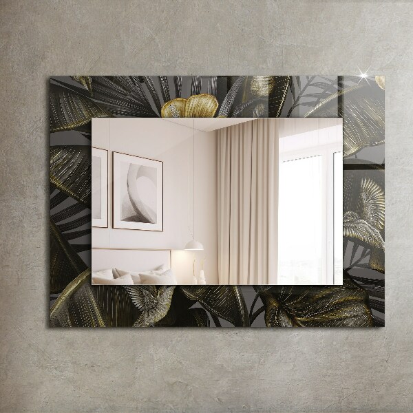 Bedruckte spiegel Blumen und Kolibris