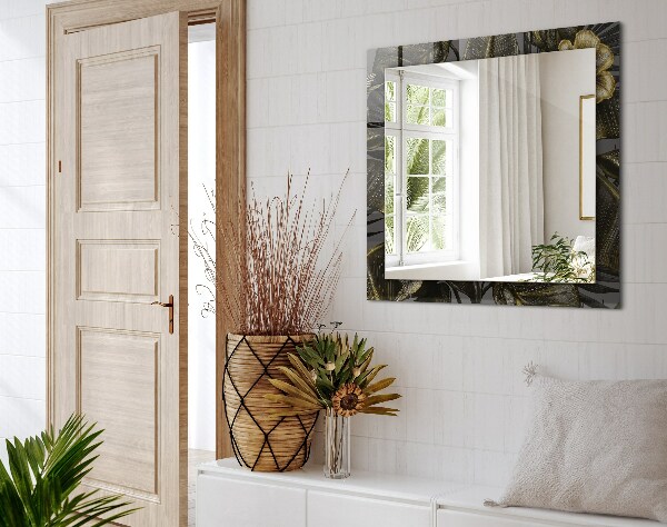 Bedruckte spiegel Blumen und Kolibris