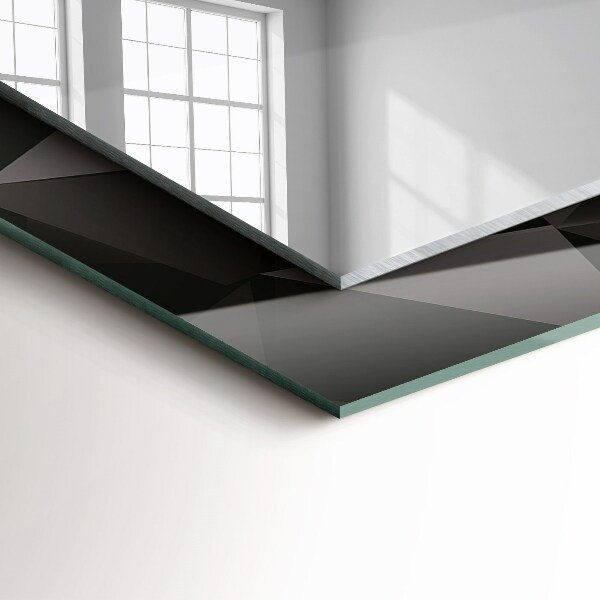 Spiegel mit motivdruck Schwarze geometrische Formen