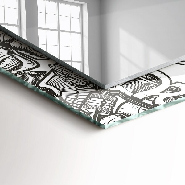 Spiegel ornamente Schwarze und weiße Muster