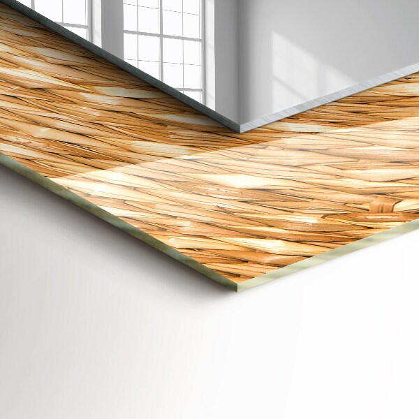 Spiegel mit aufdruck Weidengeflecht