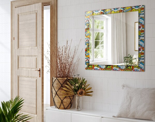 Spiegel mit motivdruck Bunte Cartoon-Ballons