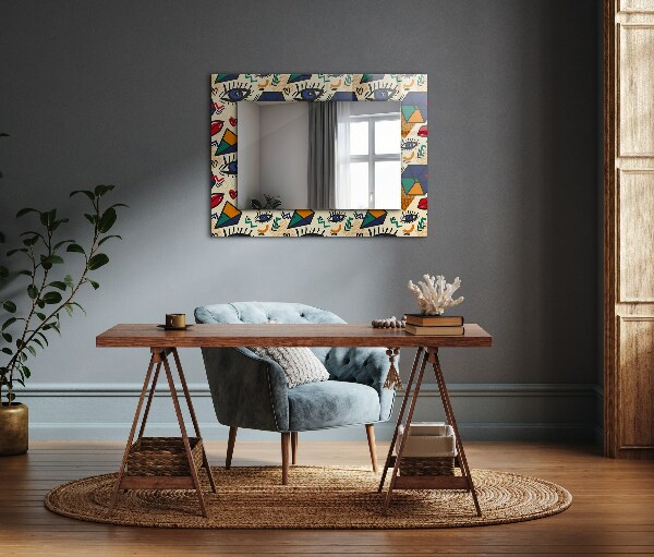 Dekorativer spiegel Augen-Mund-Formen