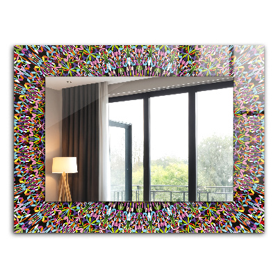 Bedruckte spiegel Buntes Mandala-Muster