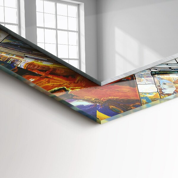 Dekorativer spiegel Abstraktes Mosaik aus Kreisen