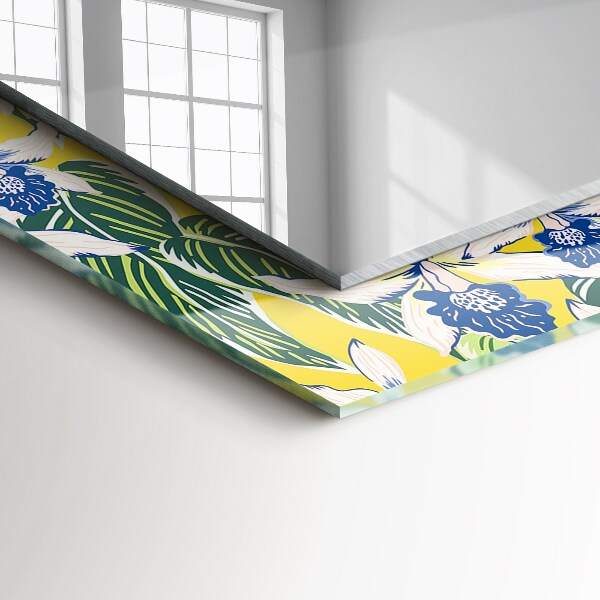 Spiegel ornamente Blumen und Blätter